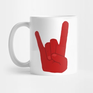 Red Hand of Rock Mug